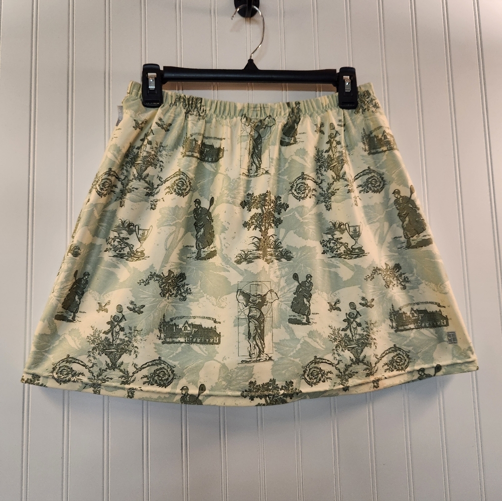 Nike Women's Classic Tennis Print Dri-Fit Pull On Skort Size XL (16-18) Active